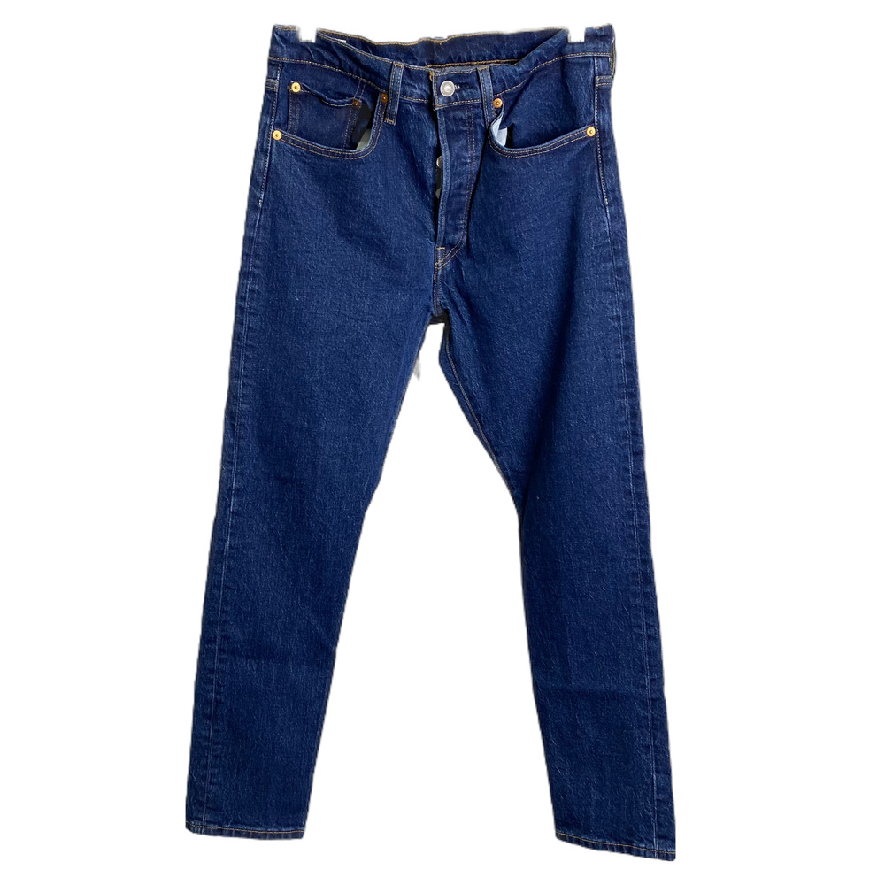 Levi's 501 Premium Women's Skinny Jeans Blue Denim Dark Wash High-Rise W 30 L 28